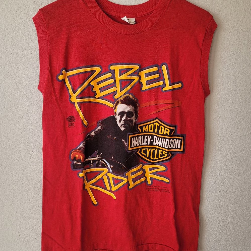 Men's Vintage Harley Davidson Cutoff Tee